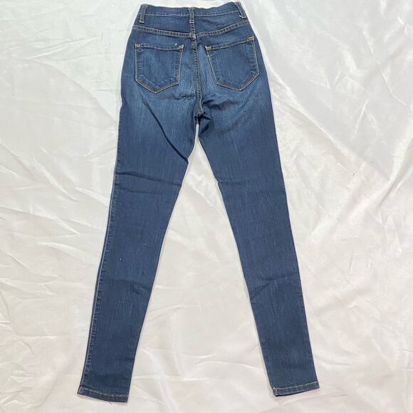 Fashion Nova Stretch Jeans Jeggings Dark Wash Size 3 (W25) Pants Bottoms - Picture 3 of 3